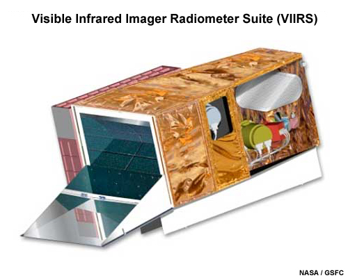 Artist's rendition of the VIIRS (Visible Infrared Imager Radiometer Suite) imager.