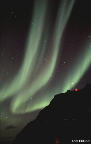 Foto de una aurora.