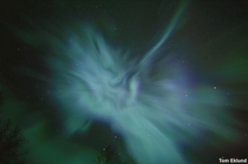 Foto de una aurora