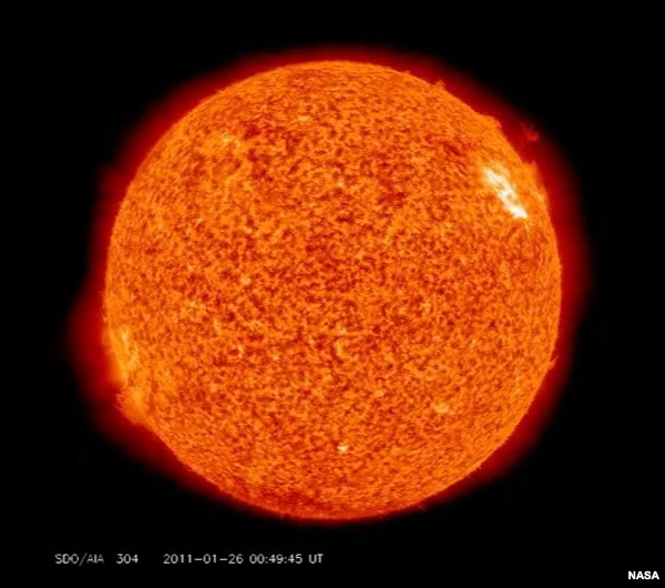 Película de la fase activa del Sol.