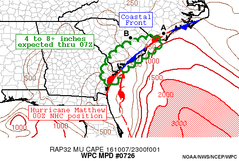 Mesoscale precipitation discussion, issued at 9:00 pm EDT on October 7, 2016.