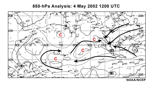 Data loop of 850hPa Analysis forecasts