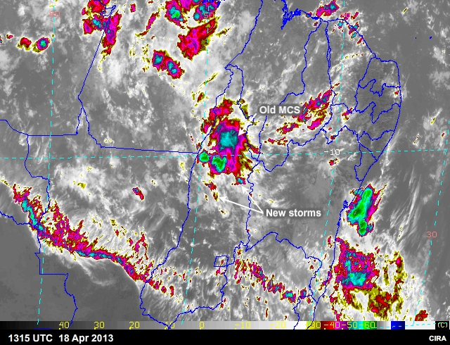 Squall lines and Bow Echo as seen from infrared satellite imagery over West African coast, 1-2  September 2006.