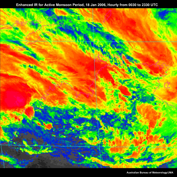 Enhanced IR for Active Monsoon 18 Jan 2006