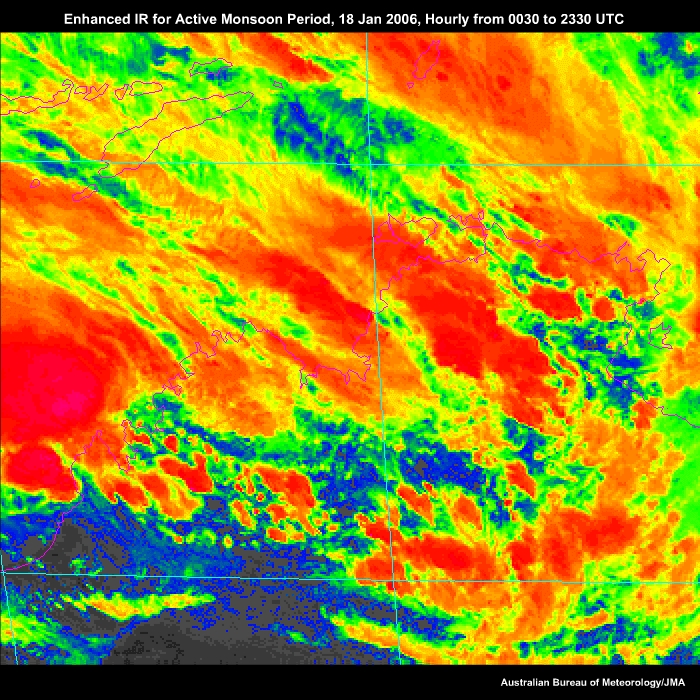 Enhanced IR for Active Monsoon 18 Jan 2006