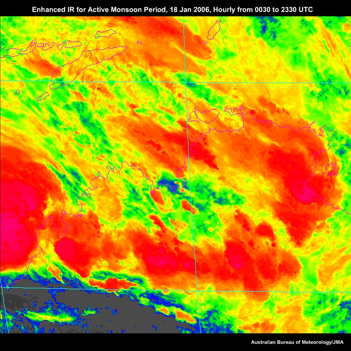 Enhanced IR for Active Monsoon 18 Jan 2006