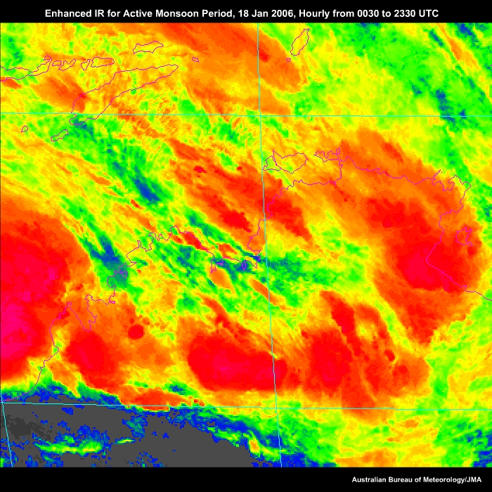 Enhanced IR for Active Monsoon 18 Jan 2006