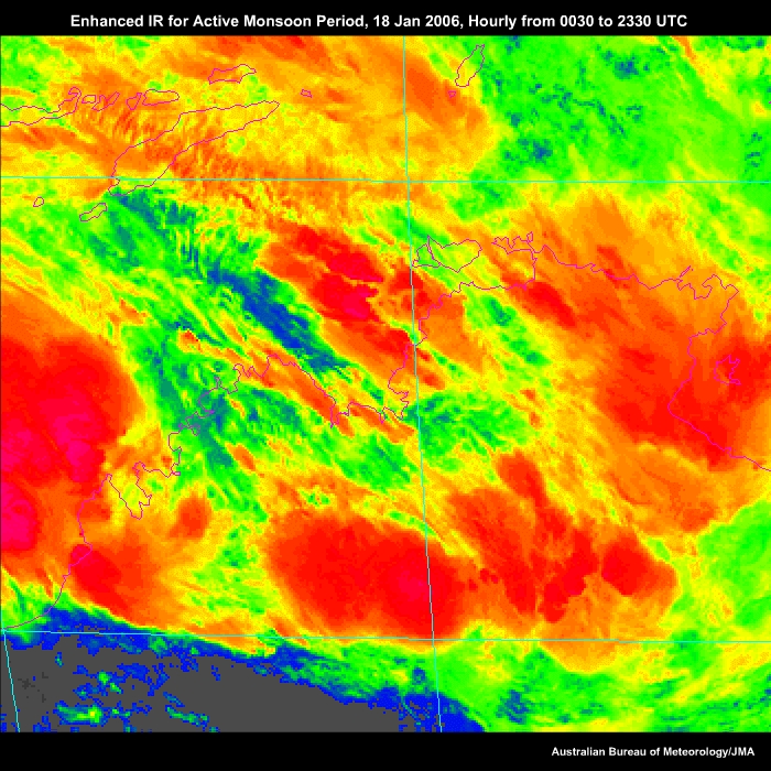Enhanced IR for Active Monsoon 18 Jan 2006