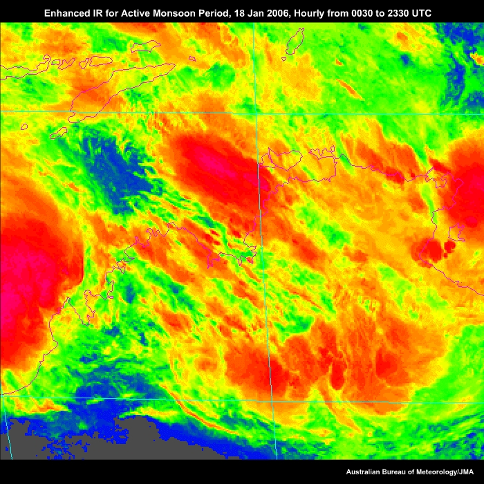 Enhanced IR for Active Monsoon 18 Jan 2006