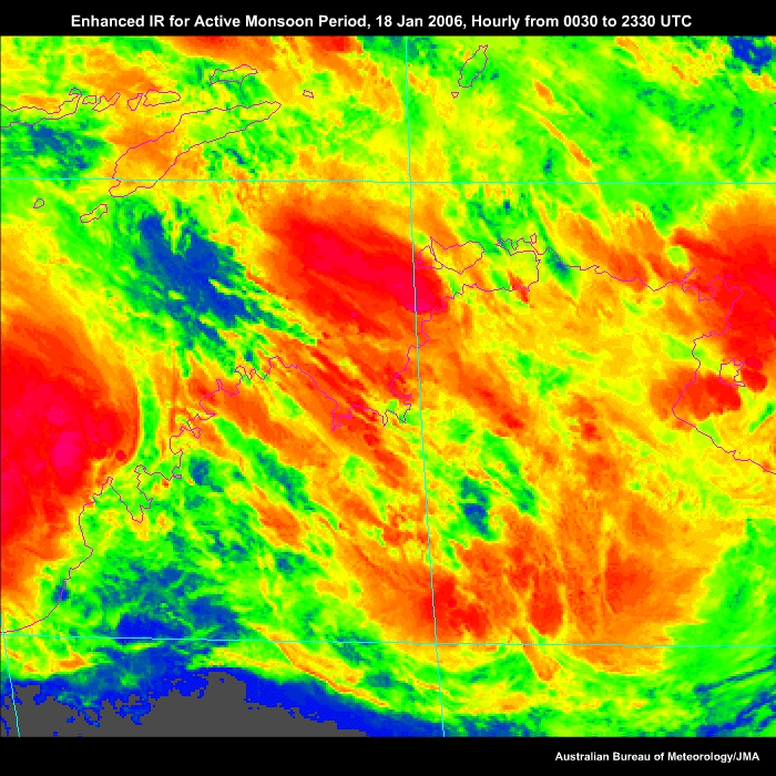 Enhanced IR for Active Monsoon 18 Jan 2006