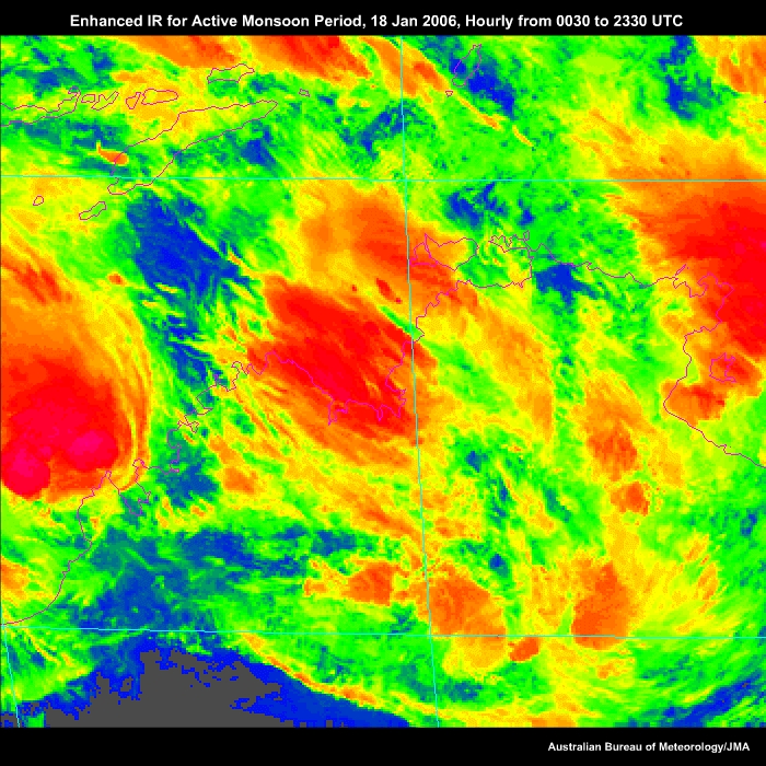 Enhanced IR for Active Monsoon 18 Jan 2006