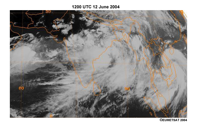Meteosat IR images 1200 UTC 12June 2004