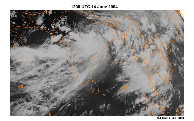 Meteosat IR images 1200 UTC 14June 2004