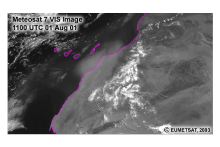Meteosat 7 VIS Image 1100 UTC 1 Aug 01