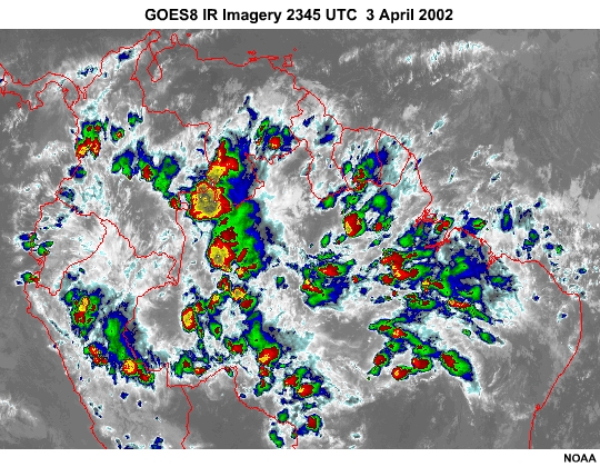 GOES8 IR Imagery 1745 UTC 3 April 2002
