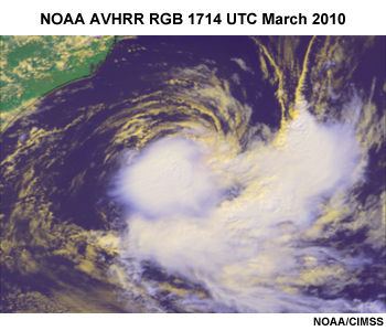 Short-lived tropical cyclone at 1714 UTC 10 March 2010