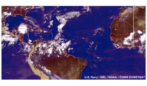 Easterly waves and tropical cyclones in the North Atlantic 2005