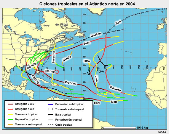 La temporada de huracanes del Atlántico de 2004 fue muy activa