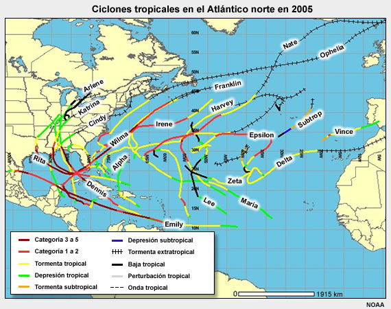 La temporada de huracanes del Atlántico de 2005 fue muy activa