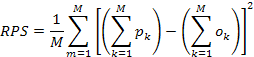 Índice de probabilidades clasificadas (Ranked Probability Score)