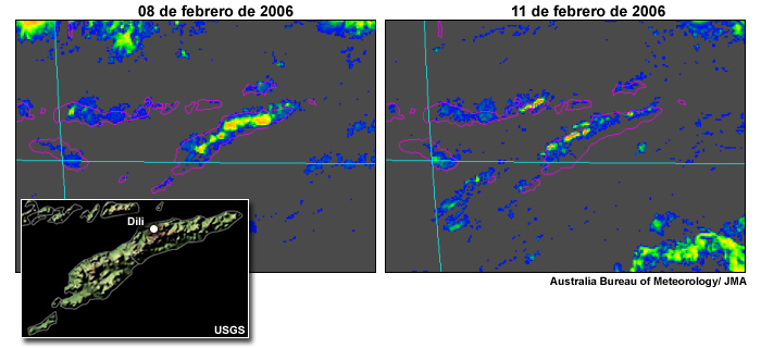 Imágenes satelitales infrarrojas (IR).