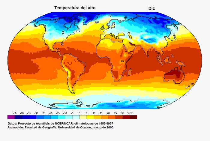 Contraste de temperatura mundial
