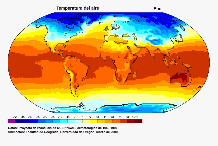 Contraste de temperatura mundial