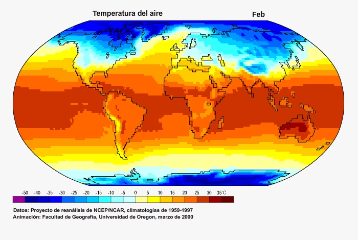 Contraste de temperatura mundial