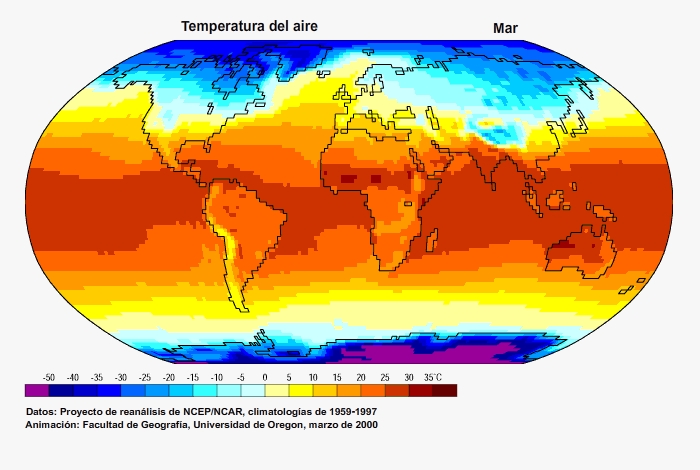Contraste de temperatura mundial