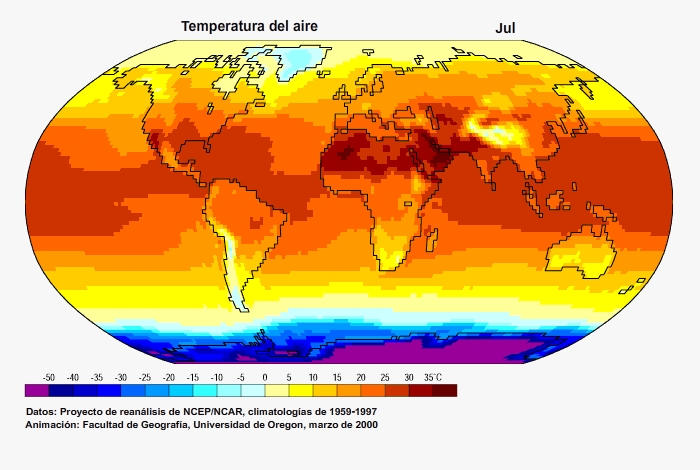 Contraste de temperatura mundial