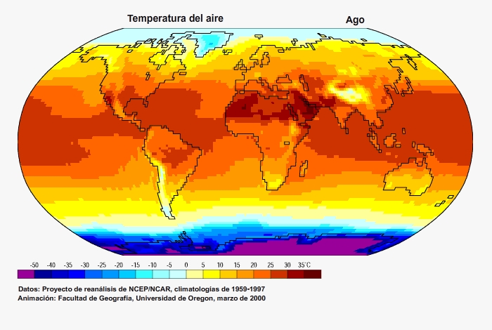 Contraste de temperatura mundial