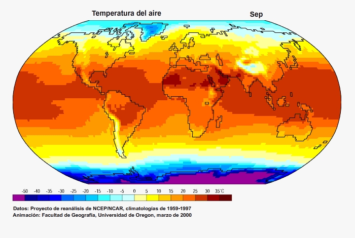 Contraste de temperatura mundial