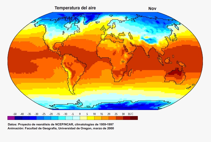 Contraste de temperatura mundial