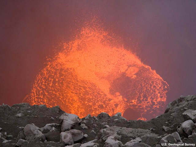 Kilauea volcanic eruption.