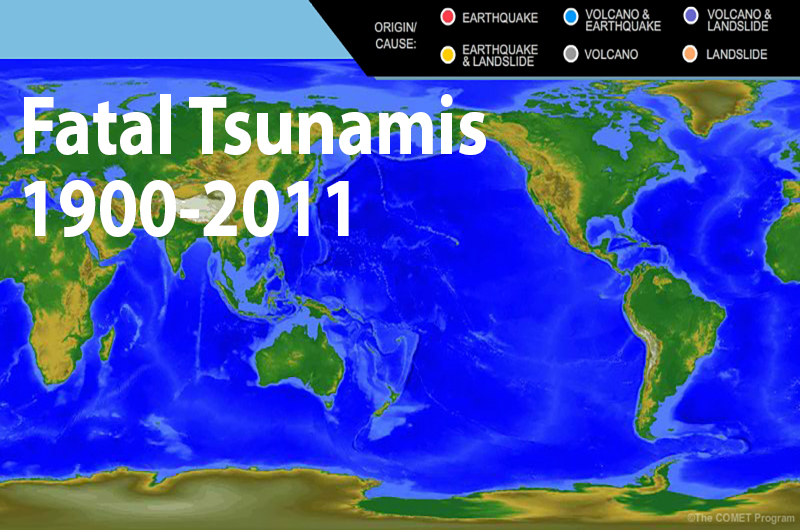 Fatal Tsunamis 1900-2011 splash image