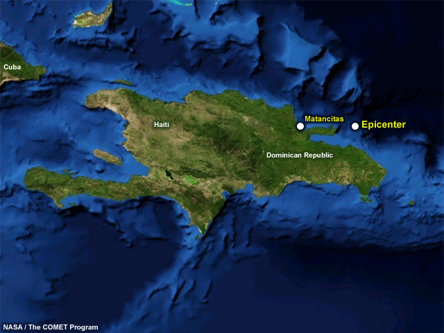 map of Matancitas area of Dominican Republic 