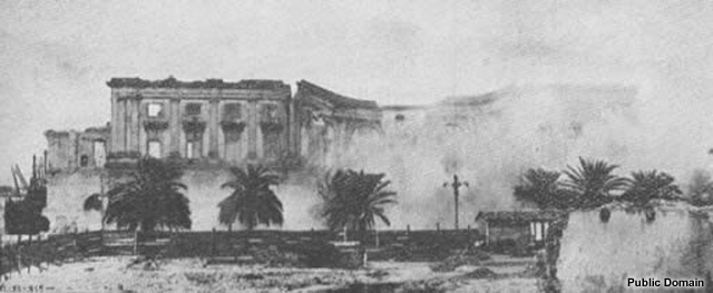 Palazzo at Messina after the earthquake and tsunami of 1908