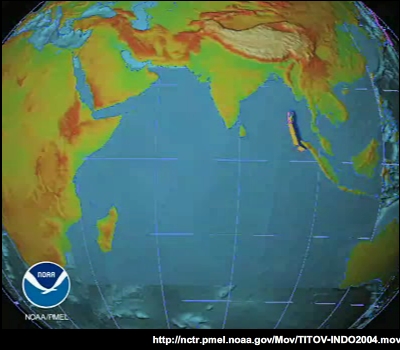 A map of islands, trenches, and continents in southeast Asia.