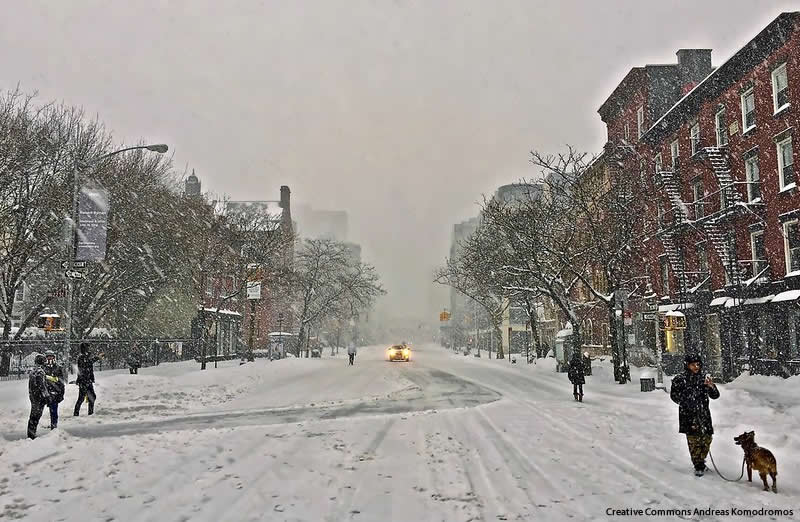 Snowstorm in New York City